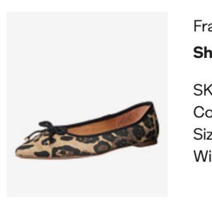 Women's Franco Sarto Shari 2 Pointed-Toe Leopard Flats 7.5
